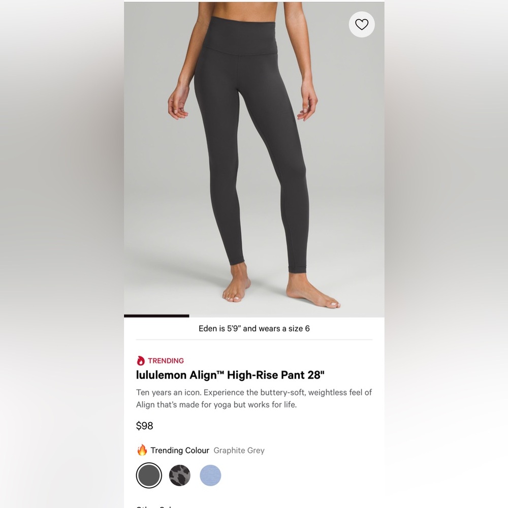 lululemon Align High-Rise Leggings in Dark Forest